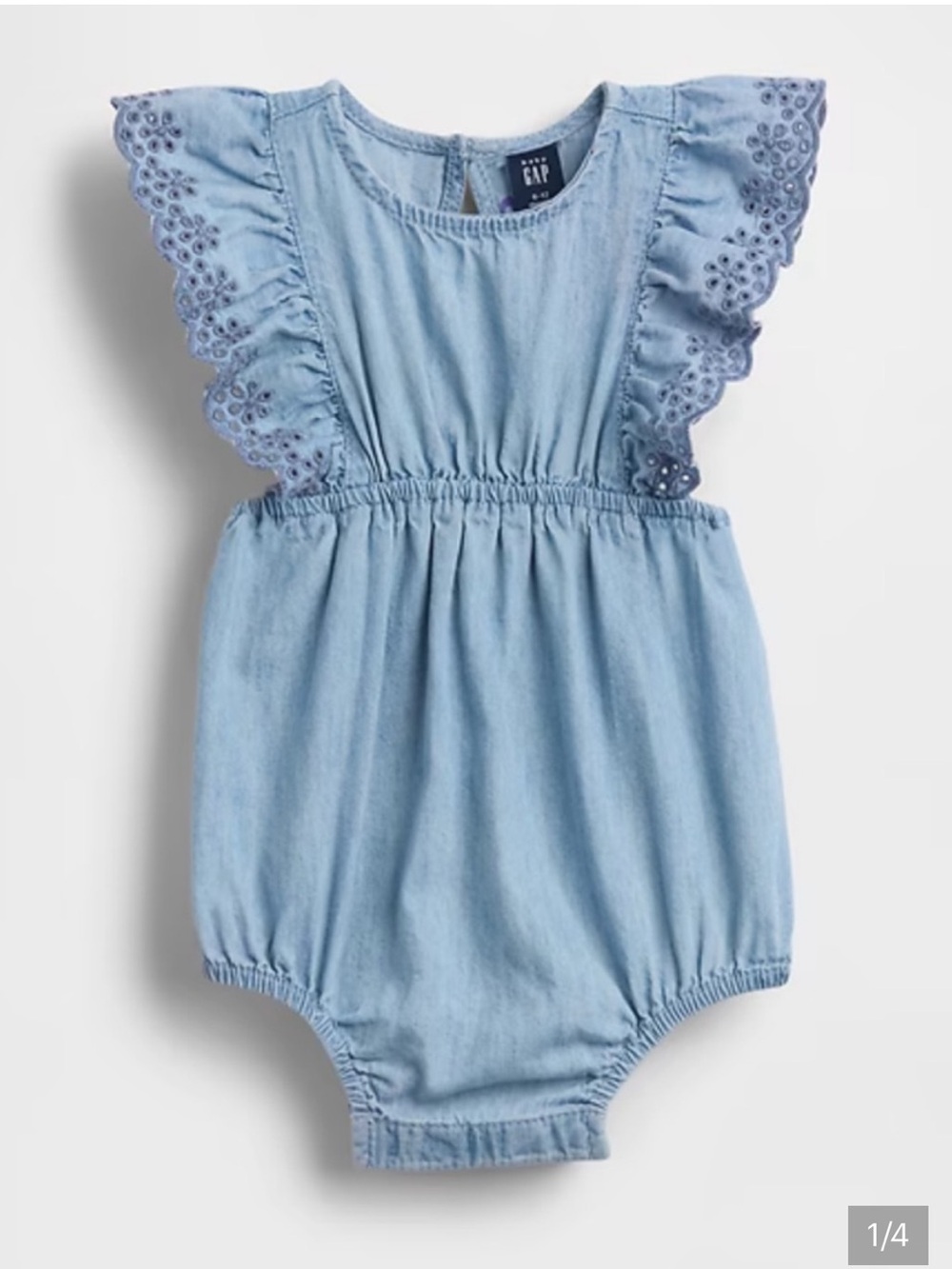 NWT GAP Denim Eyelet One Piece